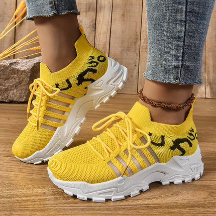 Women's Summer Fashion New Dad Shoes, Breathable Mesh Sneakers, Korean Style Retro Running Shoes