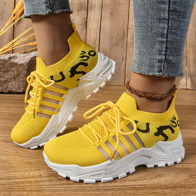 Women's Summer Fashion New Dad Shoes, Breathable Mesh Sneakers, Korean Style Retro Running Shoes
