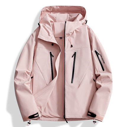 Bird's Nest Style Spring and Autumn Outdoor Jacket for Men, Windproof and Waterproof Mountaineering Jacket, Couple's Hiking Clothing