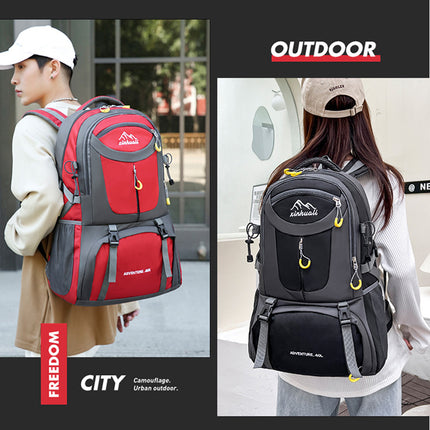 New Large Capacity Wear-resistant Outdoor Mountaineering Multi-function Travel Bag Burden-reducing Outdoor Camping Hiking Backpack