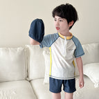 Short-sleeved gray (including swimming cap) 6082 / 110 [recommended height 100-110cm]