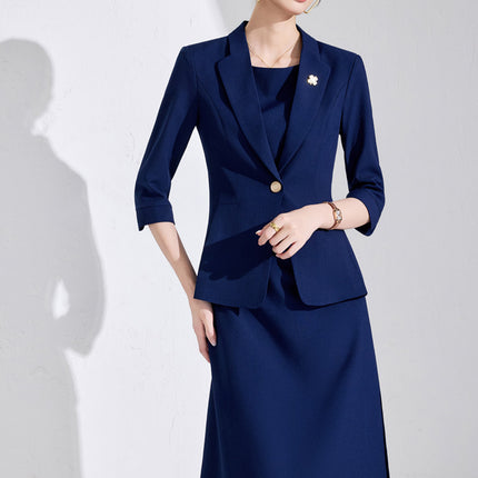 Business Dress suit Women 2025 New Spring and Summer Small Suit Jacket Dress Temperament Work Clothes Suit Skirt dress