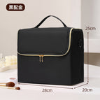 Cloth bag-high-end black [gold zipper]
