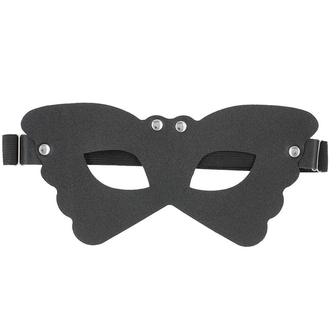 Fun European and American Punk Style Leather Butterfly Lace Mask Storeband Adjustable Eyeshield Prom Dress Mask