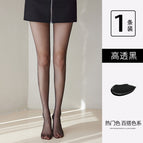 Sexy black / Sun protection skin-beautifying socks [0d can be cut at will]