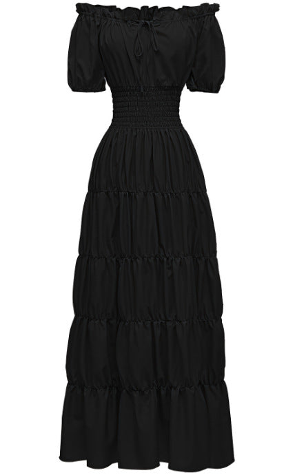 Spring 2025 Medieval Literary Retro dress Stage Dress Cocktail Party Evening Dress