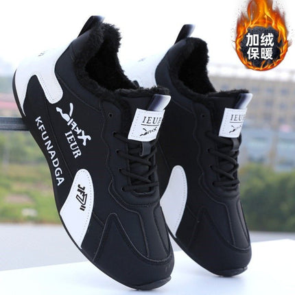 Men's Leather Waterproof Travel Shoes Versatile Trendy Spring Men's Sports Casual Shoes Running Trendy Shoes Cross-Border Dropshipping