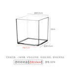 Transparent storage box [10*10cm] pet thickened version