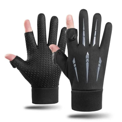 Touch Screen Warm Gloves with Five-Way Design for Autumn and Winter Men's Outdoor Sports Cycling Windproof Five-Claw Waterproof Winter Style
