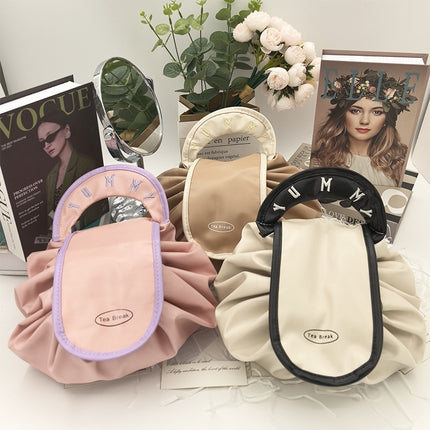 Lazy Person's Makeup Bag, Travel Large-Capacity Portable Storage Bag, Drawstring Pouch, Makeup Storage