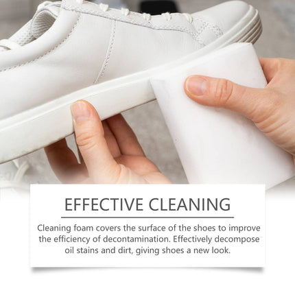 Jakehoe shoes decontamination cleaning suit small white shoes sneaker decontamination yellow edge portable cleaning agent