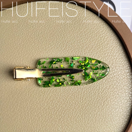 High-Appearance Instagram Style Light Luxury French Style Seamless Hairpin Women's Side-Side Bangs Clip for Preface Cosmetic Clip Small Clip Transparent