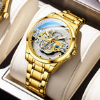 530 [double-sided hollow] full gold steel