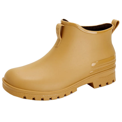 Cross-border new fashion 2024 rain boots couple outdoor waterproof shoes men's lightweight rubber shoes overshoes low-top rain boots women