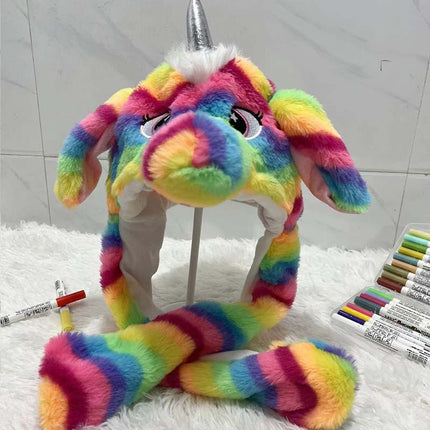 Factory direct tremolo hat ears will move cute rabbit hat net red dancing music airbag cap a generation of hair