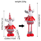 B3-24 knitted hat with red leg telescopic deer
