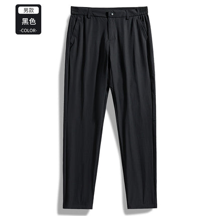 Big Brand Replacement Straight Business Casual Large Size Men's Pants Spring and Summer Lightweight Elastic Breathable Outdoor Casual Pants