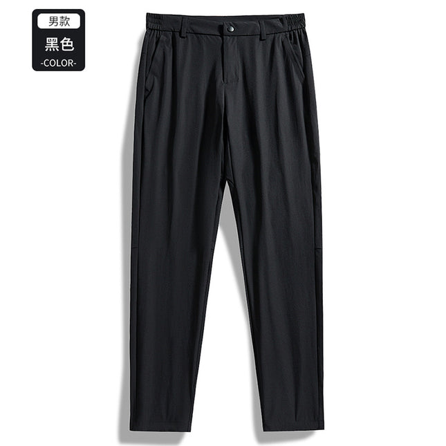Big Brand Replacement Straight Business Casual Large Size Men's Pants Spring and Summer Lightweight Elastic Breathable Outdoor Casual Pants