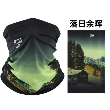 Ice Silk Mask Multifunctional Magic Headscarf Men's Riding Women's Sunshade Sunscreen Neck Sleeve Windproof Square Scarf Scarf Scarf