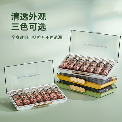 Medicine Box Portable large capacity medicine packing box for seven days a week