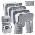 Gray hook bag eight-piece set [seven-piece hook bag]]