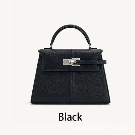 [Cross-border] jwpei ladder bag portable high-end fashion Kelly bag simple shoulder messenger bag leather women's bag