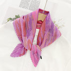 L024-145-04 purple / 70cm wrinkled square towel