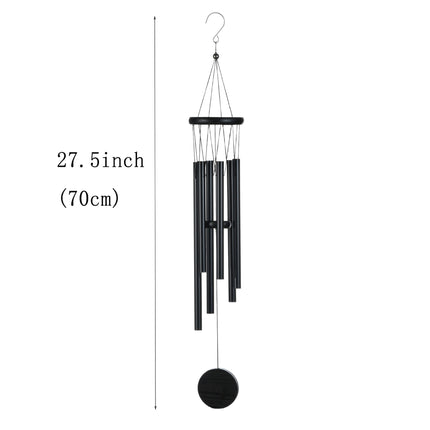 Cross-border explosions six-tube retro classic metal wind chime high sense aluminum tube metal hanging decoration home decoration wind chime