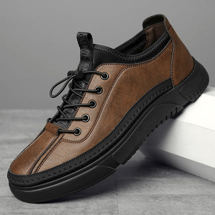 2026 Spring/Summer New Casual Leather Shoes Men's Genuine Leather Sneakers Trendy Fashion Sports Men's Shoes Wholesale