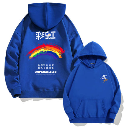Jay Chou Song Fans Hooded Sweats for Men and Women Autumn Teenagers Fashion Brand Loose Shoulder Long Sleeve Top