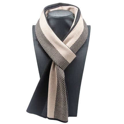 2025 Men's Autumn and Winter Warmth Essential Cold-Proof Knitted Scarf High-End Korean Fashion Versatile Scarf British Style