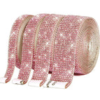 2 rows of diamonds 0.4cm / Spray color light pink