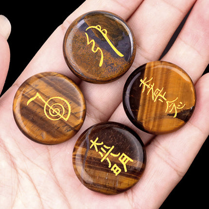 Reiki Great Light Symbol Amethyst Agate Stone Power Balance Improvement