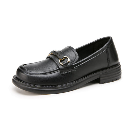 Mom's Shoes for Spring and Autumn, Non-Slip, Comfortable for Middle-Aged Women, New Soft-Soled 2026 Leather Shoes for Middle-Aged and Elderly, Soft Surface Single Shoes