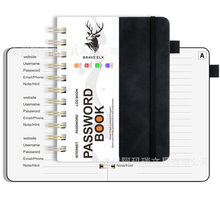 Amazon Cross-border Code Book English Address Book Phone Book in stock Strap b6 Notebook Subsite Record Book