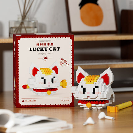 Compatible with Lego Gongde Muyu fashion lechuang New year building blocks doll creative decoration children's toys New Year gift
