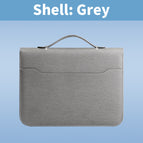 [fabric pattern] portable zipper bag/grey (single shell)