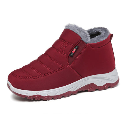 Cotton Shoes Women's Winter New Shoes Women's Foreign Trade Couple's Walking Shoes fleece-lined Thickened Snow Boots for Women