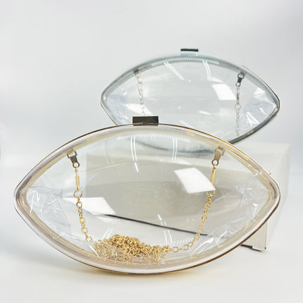 2025 New Summer Style Personalized Acrylic Transparent Ball Bag Shoulder Crossbody Bag Chain Small Bag Evening Dress Bag