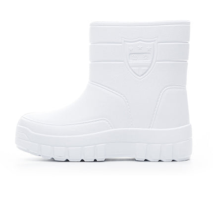 Rain Boots, Fishing Overshoes, Waterproof, Non-Slip, Wear-Resistant, Kitchen Aquatic Food Hygiene Water Shoes, Labor Protection Construction Site Rubber Shoes, Rain Boots