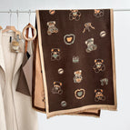 Care bear brown / 180x65cm imitation cashmere