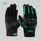 Full finger cycling gloves-green / One size fits all