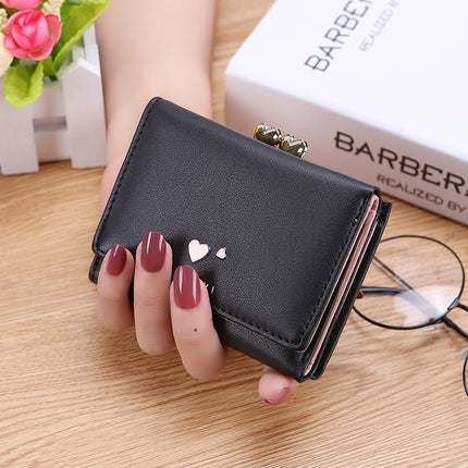 2025 New Women's Wallet Summer Fresh Style Women's 70% off Wallet Short Heart-Shaped Women's Card Holder