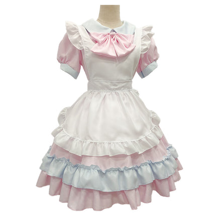 Export Two-Dimensional Dress Lolita Loli Dress Maid Uniform Soft Girl Cafe Maid Uniform Waiter
