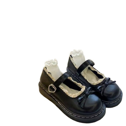 Round-Toe Japanese Jk Mary Jane Leather Shoes for Women 2025 Spring and Autumn New French Style with Skirt Soft Girl Lolita Single Shoes