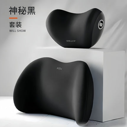 Car Waist Shoulder Pillow Car Pillow Seat Cushion Car Pillow Memory Cotton Waist Back Cushion Car Headrest