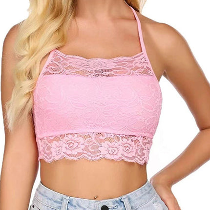 Amazon Cross-Border New Sexy Breast-Wrapped Lace Push-Up Suspender Bra