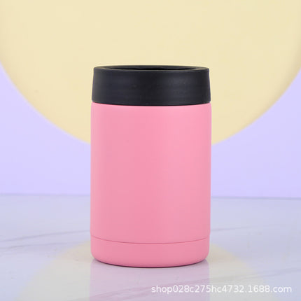 Cross-Border 12oz Double-Layer Vacuum Cold Storage Tank 304 Stainless Steel Beer Tank Outdoor Portable Car-Mounted Coke Tank Wholesale