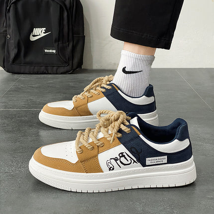 Canvas Shoes Men's Summer Casual Trendy Shoes Burgundy Sneakers American Trendy Brand Niche Design High-End Spring and Summer
