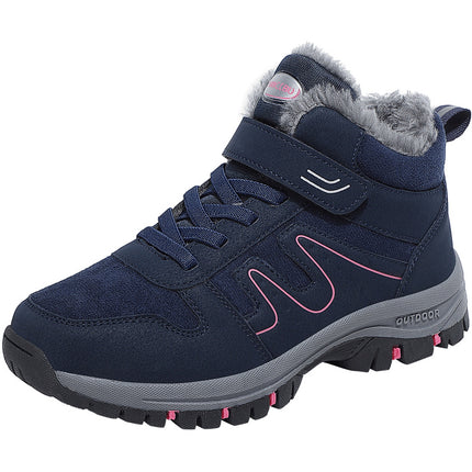 Ladies winter snow boots plush warm cotton shoes wear-resistant plus size cold-resistant sports outdoor elderly shoes factory wholesale